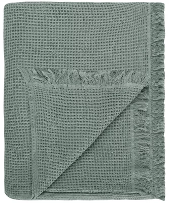 Покрывало вафельное Essential 230X250 CM цвета шалфея 10