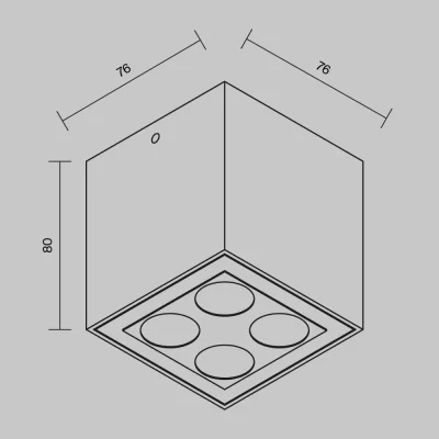Потолочный светильник Ares 8X8X8 CM 8