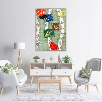 Постер Illustration of Japanese motifs 75X105 CM 3