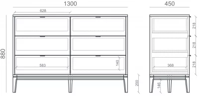 Комод Timeless 130X45X88 CM 5