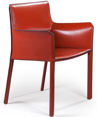 Стул с подлокотниками Barrie 63X52X82 CM красный 3