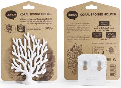 Держатель для мочалок Coral Sponge 8X5X11 CM белый 4