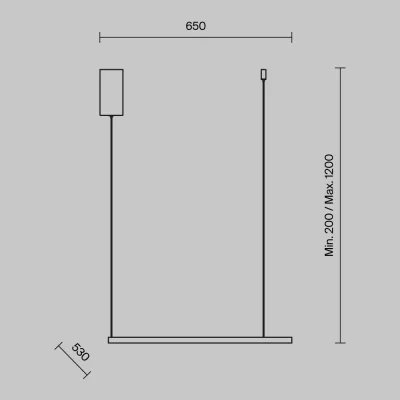 Подвесной светильник Вспышка 60X120 CM 3