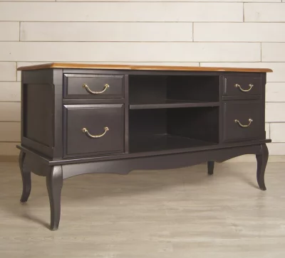 Комод под TV Leontina Black 120X50X34 CM 3