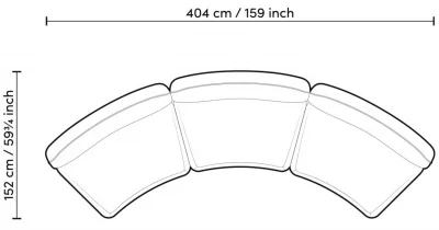Модуль дивана Grand Avenue 145X100X72 CM 17