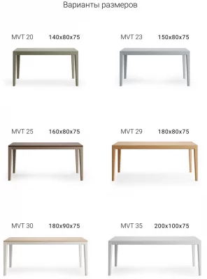 Обеденный стол Mavis 160X80X75 CM 6