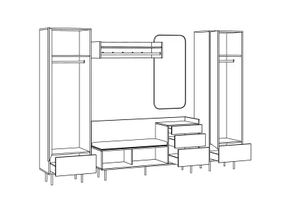 Композиция Look 14 272X39X210 CM 5