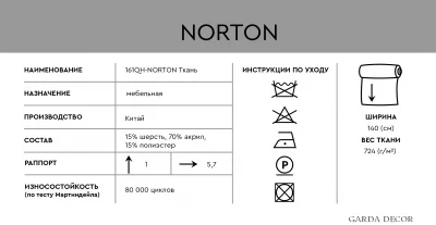 Ткань NORTON GRAPHITE 5