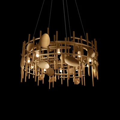 Подвесная люстра Escama 60X60X120 CM 4