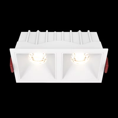 Встраиваемый светильник Alfa LED квадратный белый 3