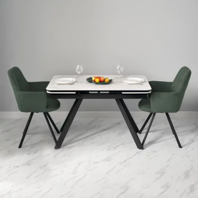 Комплект из 2 стульев Grant зелёный шенилл на поворотном механизме 120X61X92 CM 12