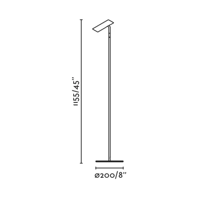 Торшер LEO White LED 3.5W 2700K 7
