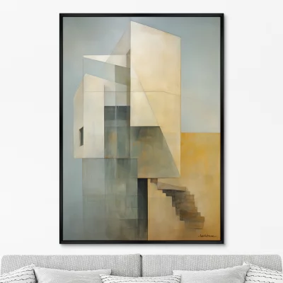 Постер на холсте Buildings afternoon look 75X105 CM 6