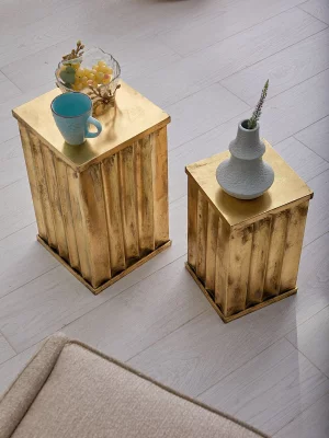 Набор из двух столиков Fatsani 29X29X50 / 24X24X40 CM 9