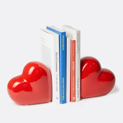Держатель для книг love, 14х14 см, красный, 2 шт. 3