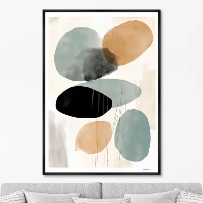 Постер на холсте Shapes in pastel colors 75X105 CM 6