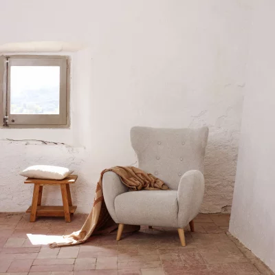 Бежевое кресло Patio 86X86X104 CM 4