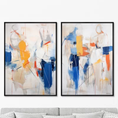 Набор из двух постеров на холсте Persone 75X105 / 75X105 CM 8
