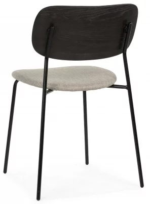 Обеденный стул из стали и шпона дуба Niceo 52X51X81 CM 4