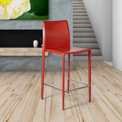 Стул полубарный Rolf 45X49X99 CM красный 6