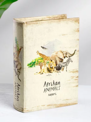 Шкатулка в виде книги Animals 14X5X20 CM 6