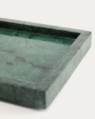 Декоративный поднос из зеленого мрамора Serela 18X18 CM 5