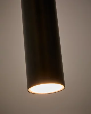 Потолочный светильник Andia из алюминия с черной окрашенной отделкой 10X10X280 CM 5