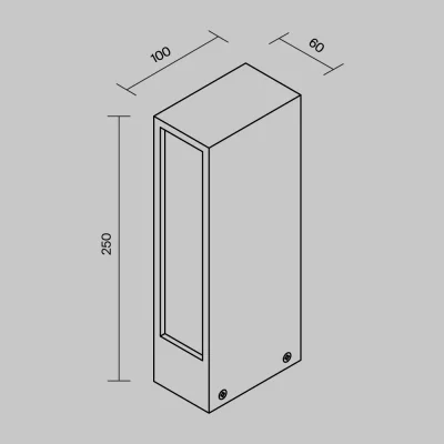 Ландшафтный светильник Хоф 10X6X25 CM 4