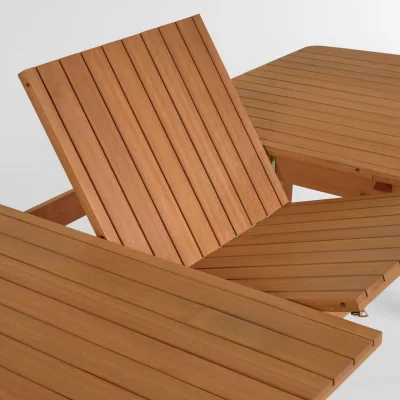 Стол раскладной из эвкалипта Hanzel 180-240X100X75 CM 3