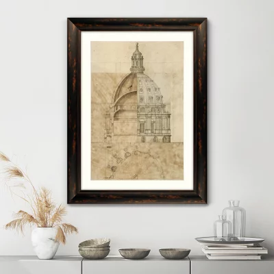 Постер Sketch of St. Paul's Cathedral 61X81 CM 3