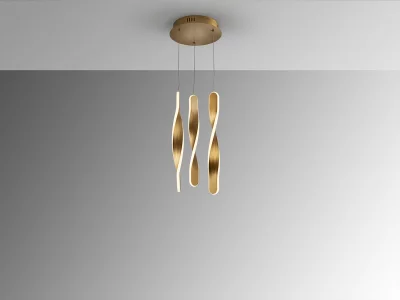 Люстра Twist 3L золотая 23X23X41 CM 7