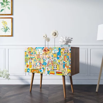 Комод Berber 90X45X80 CM 4