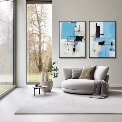 Набор из двух постеров на холсте Winter Morning 75X105 / 75X105 CM 4