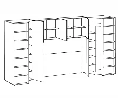 Композиция Modus 439,2X81X233 CM 3