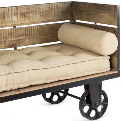 Диван в промышленном стиле Creta 195X60X90 CM 3