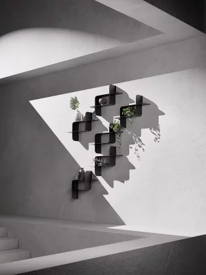 Набор металлических настенных полок Montage 61X15X47 / 61X15X47 CM 5