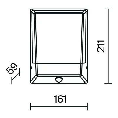 Уличный настенный светильник 16.1X5.9X21.1 CM 6