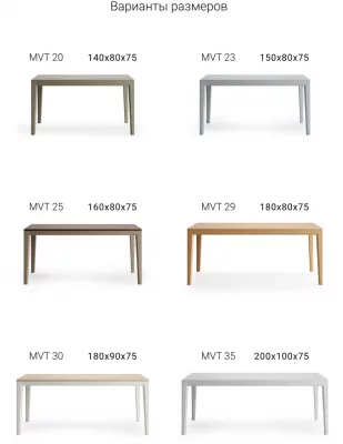 Обеденный стол Mavis 180X90X75 CM 6