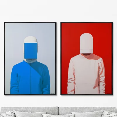 Набор из двух постеров на холсте Vibe collection 75X105 / 75X105 CM 8