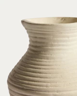 Бежовая ваза из папье-маше Pria 25 CM 5