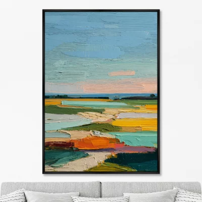 Постер на холсте The Earth Was Covered with a Colorful Blanket 75X105 CM 6