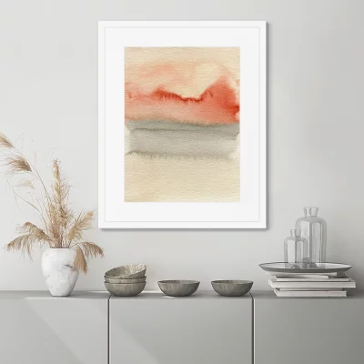 Постер в раме Sunset over the water 42X52 CM 3