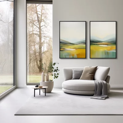 Набор из двух постеров на холсте Meadows 75X105 / 75X105 CM 4