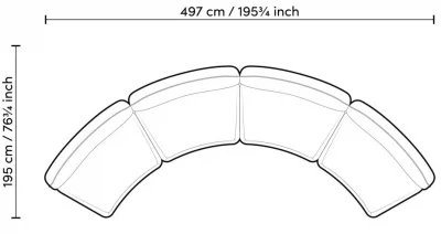 Модуль дивана Grand Avenue 145X100X72 CM 18
