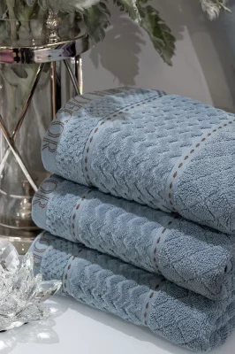 Банное полотенце Наполи голубое 140X70 CM 5