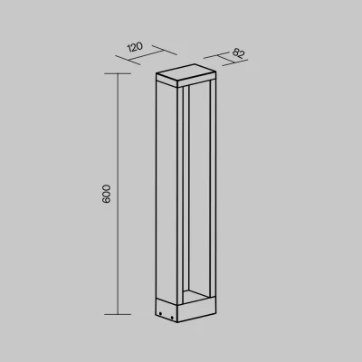 Ландшафтный светильник Голл 12X8.2X60 CM 9