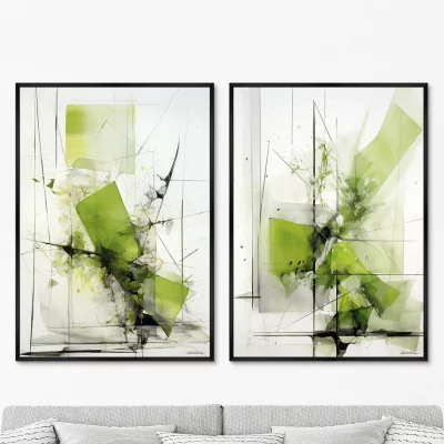 Набор из двух постеров на холсте Espacio fragil 75X105 / 75X105 CM 8