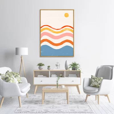 Постер на холсте Color vibes 75X105 CM 3