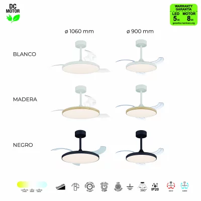 Люстра-вентилятор SLIM FAN 49.5X29.5 CM 9