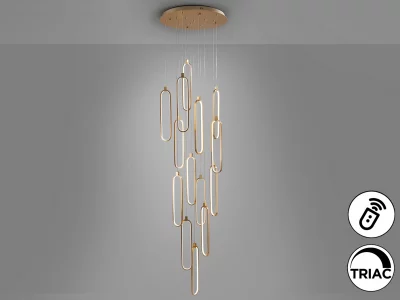 Люстра Colette 14L розовое золото DIM 60X60X49 CM 17